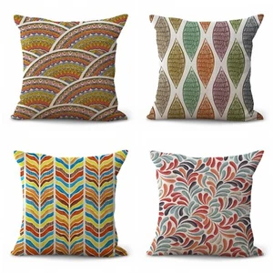 set of 4 pillow covers for throw pillows south-western abstract - Picture 1 of 10