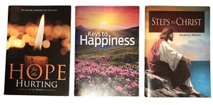 Steps to Christ 3 Different Versions Covers Pass-out Literature Ministry SDA PBs - Imagen 1 de 12