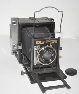 Graflex Speed Graphic 3x4 Press Camera w/ Compur Carl Zeiss Tessar 13.5cm F4.5 - Picture 1 of 6
