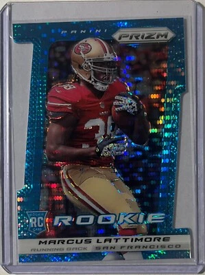 Marcus Lattimore 2013 Panini Prizm Light Blue Pulsar Rookie RC Die Cut /15 49ers - Image 1 of 2