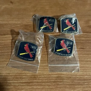 Four St Louis Cardinals MLB 2018 Season Ticket Holder Pins - Picture 1 of 1