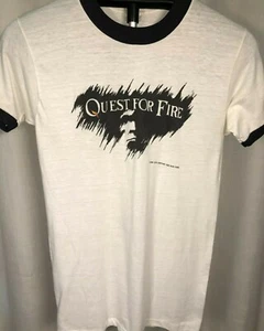 QUEST FOR FIRE Movie Promo T-Shirt 1981 80s Jean Jacques Annaud Film VTG Vintage - Picture 1 of 4