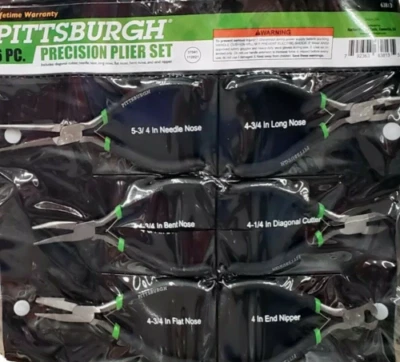 BRAND NEW Pittsburgh 6 Pc Mini Pliers Set Precision Pliers set (USA SELLER) - Image 1 of 2