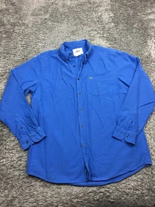 Lacoste Button Down Hemd Herren Größe 42 Blau Langarm Baumwolle Classic Fit - Bild 1 von 11