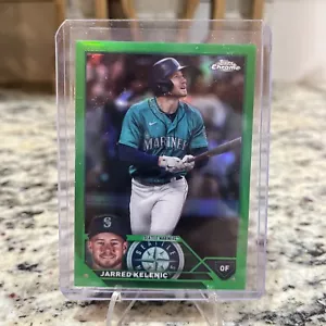 2023 Topps Chrome Update Jarred Kelenic Green Refractor 39/99 Mariners Braves - Picture 1 of 2