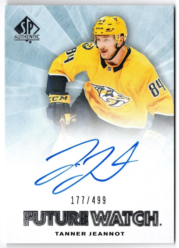 2021-22 SP Authentic 2011-12 Retro Future Watch Auto TANNER JEANNOT RFWA-TJ /499 - Image 1 of 1