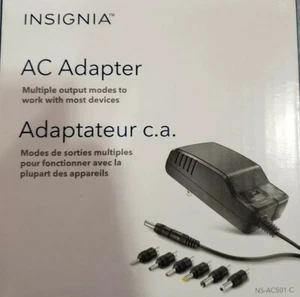 INSIGNIA 7-TIP AC ADAPTER (3V-12V 600MA) - NS-AC501-C - Picture 1 of 2