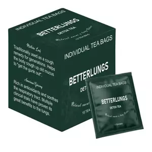 Better Lungs Detox Tea - Herbal Tea Bags - Mullein Leaf Ginseng - Picture 1 of 11