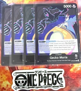4x One Piece OP06-080 Gecko Moria - Líder - Inglés - TCG - Imagen 1 de 1