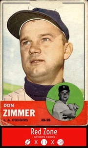 1963 Topps - #439 Don Zimmer bajo en muy buen estado - Imagen 1 de 2