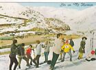 Snow Skiing at Mt Hermon Israel Postcard 1970's