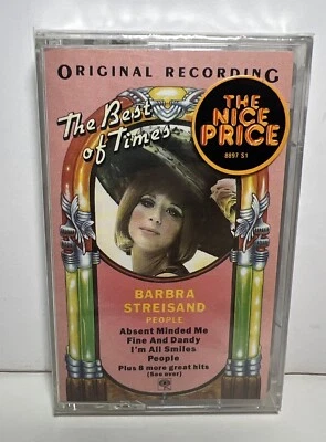 Barbra Streisand sealed Cassette Tape. Best Of Times. Rare. Mint. Vintage. NEW - Image 1 of 4