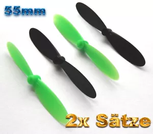 8x Hubsan X4 H107 Propeller Rotorblätter Ladybird V939 UFO Nano Loop Spyforce RC - Bild 1 von 11