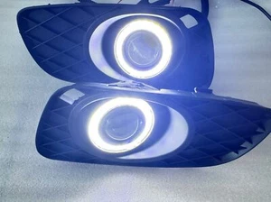 For Smart Fortwo 2008-2012 Bright Angel Eye Halo LED DRL Fog Lamps Driving Light - Picture 1 of 22