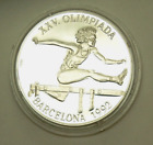 Süd-Amerika 10 Pesos 1990 Pp Silber 925 Ø38mm Hürden-Lauf Barcelona Olympia