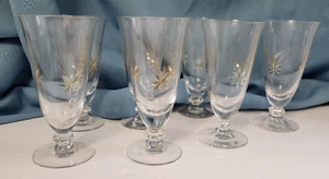 7 Tiffin-Franciscan Jupiter Apperith/Cordials Glass Barware Falling Stars - Picture 1 of 10