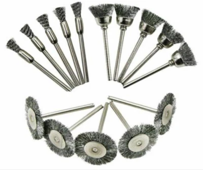 1/5/10pcs Steel Wire Brush Cleaning Polishing Wheel For Rotary Tool Drill Bit - Image 1 of 4