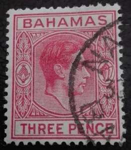 Bahamas: 1951 -1952 King George VI, 3 P. (Collectable Stamp). - Picture 1 of 1