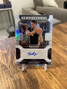 2022-23 PANINI PRIZM DRAFT PICKS ZACH EDEY SENSATIONAL ROOKIE AUTO 🔥📈