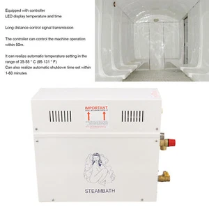 US 9KW Steam Generator Self Draining Steam Shower Generator System Bathroom Saun - Picture 1 of 22