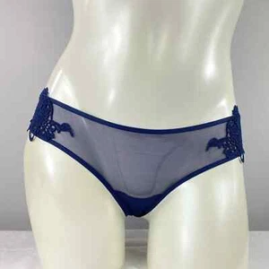 VS Blue Dragon Lace/Mesh Bikini Panty XS - Picture 1 of 4