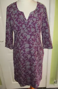 BODEN GR. 12 L LILA/GRAU NEEDLECORD KLEID - GEFÜTTERT - Bild 1 von 4