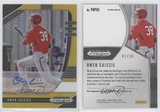 2020 Panini Prizm Draft Picks Gold Prizm Auto /10 Owen Caissie #PDP45 Auto