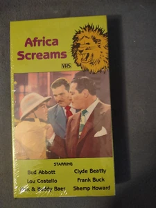 NEU VHS ABBOTT & COSTELLO BAER BUCK HOWARD ""AFRICA SCREAMS"" SCHWARZ & WEISS 1985 - Bild 1 von 3