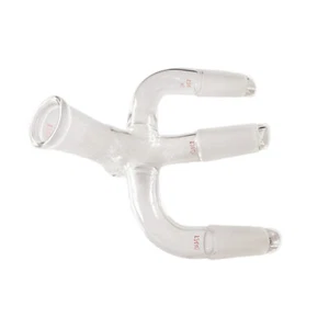 24/40 Glass Receiver Adapter With Multiple Connection Ground Joint Lab Glassware - Picture 1 of 3