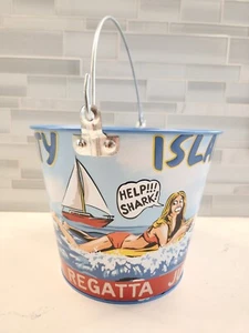 NEW Jaws 50th Anniversary Amity Billboard Tin Popcorn Bucket Cinemark Exclusive - Imagen 1 de 16