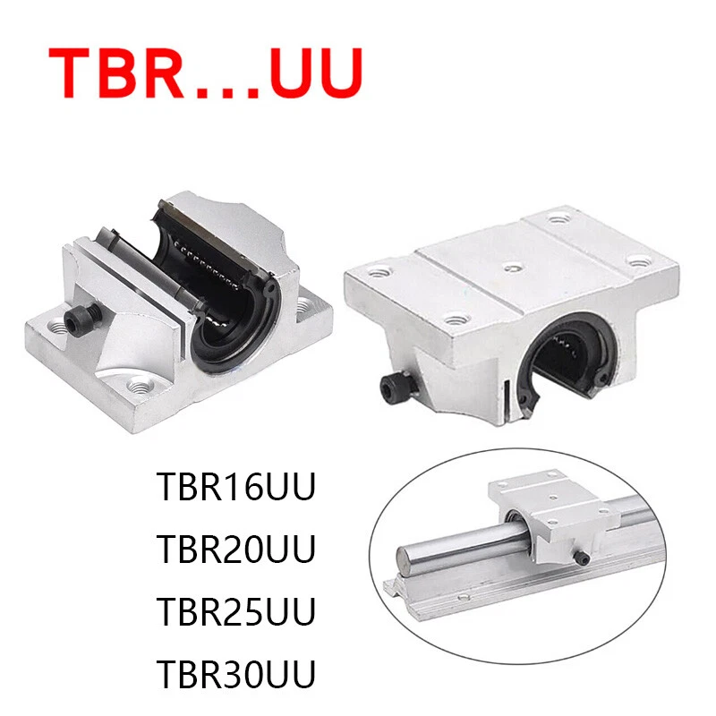 Widen Open Linear Motion Bearing Block Slide Unit Bushing TBR16UU/20UU/25UU/30UU - Image 1 of 4