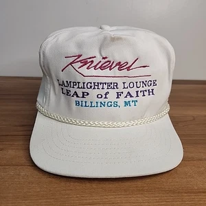 De colección Robbie Knievel Lámpara Salón Billings Montana Salto de Fe Sombrero Gorra - Imagen 1 de 6