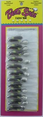 Tarjeta de 12 Betts 021GR-48N 1" 1/32 OZ Escarabajo Spin Calabaza/Chartreuse Foto 1 de 2