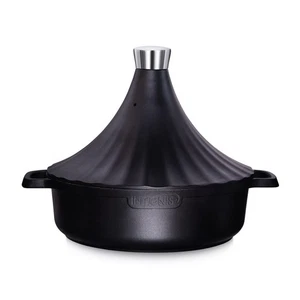 Tagine Pentola 28cm/4.2L Stufato a Induzione Cottura Lenta Pentola Marocchino Tajin Forno - Foto 1 di 11