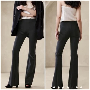 Banana Republic Ramira Bi-Stretch Flare Pant Black 18 - Picture 1 of 10