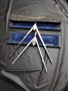 WW2 Dietzgen Navigators Case U.S Navy With Instruments. Vintage. Military  - Picture 1 of 9