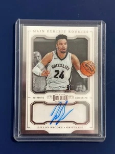 2017-18 Panini Dominion Basketball Dillon Brooks On Card Auto Grizzles 49/49 RC - Picture 1 of 2