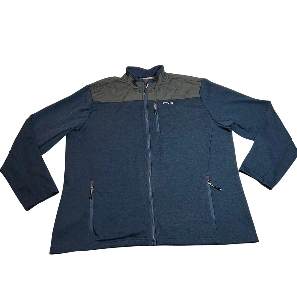 Orvis Men's Bonded Mesh Full Zip Jacket Size X-Large Winter Casual Lightweight - Image 1 of 4