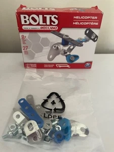 NEW 27pc HELICOPTER Bolts Erector Building Kit By Meccano, Kids Educational Toy - Picture 1 of 7