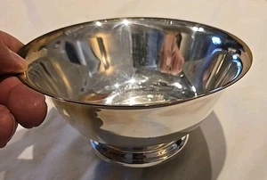 Paul Revere Reproduction F.B. Rogers Silver Co Silverplate 6" Footed Bowl - Picture 1 of 2