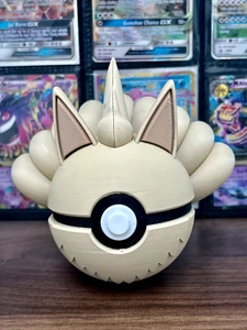 Ninetales Pokeball (3D printed) Pokemon collectable - Picture 1 of 3