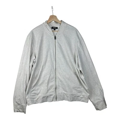 Express Men's Full Zip Sweater size XL Beige - Image 1 of 4