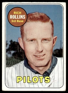 1969 Topps Baseball Rich Rollins Vintage Seattle Pilots #451A - Picture 1 of 2