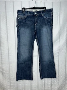 Ariat REAL Jeans Womens 32s Mid Rise Arrow Fit Stretch Shayla Bootcut 36x27 Hem - Picture 1 of 10