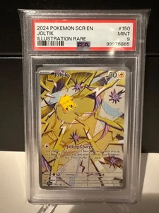 2024 Pokemon Juego de Cartas Coleccionables Joltik 150 Corona Estelar Ilustración Raro PSA 9 Tarjeta Como Nueva - Imagen 1 de 1