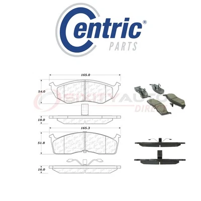 Centric Posi Quiet Disc Brake Pads w Shims for 1999-2001 Chrysler LHS 3.5L ud - Imagem 1 de 4