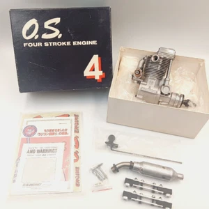 O.S. FS-70S 11.50cc 4-stroke glow engine with muffler, used for R/C airplane f/s - Picture 1 of 10