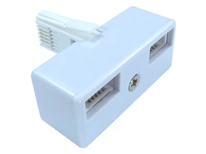ADAPTER SPLITTER STECKER BT DOPPEL TWIN TELEFON PX 2 WEGE SKY PHONE - Bild 1 von 1