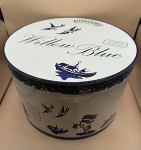 Johnson Bros Willow Blau 13 Teile Teeservice Teekanne Sahne Zucker Tassen Untertassen Neu Mint - Bild 1 von 4