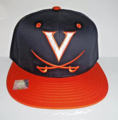 ECLIPSE NCAA Virginia Cavaliers Flat Bill SnapBack Hat BY CAPTIVATING HEADGEAR - Image 1 of 4